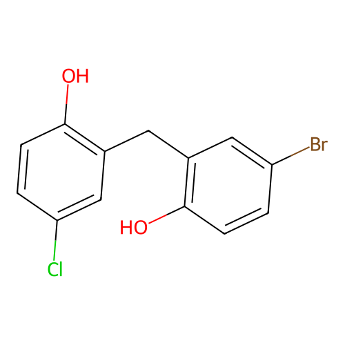 Phenol, 4-bromo-2-[(5-chloro-2-hydroxyphenyl)methyl]- structure