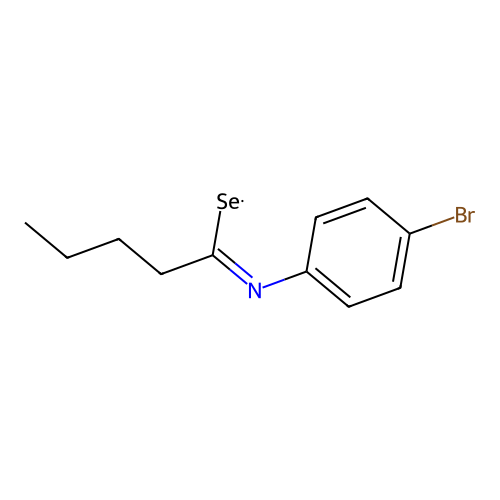 [(1Z)-N-(4-Bromophenyl)pentanimidoyl]selanyl structure