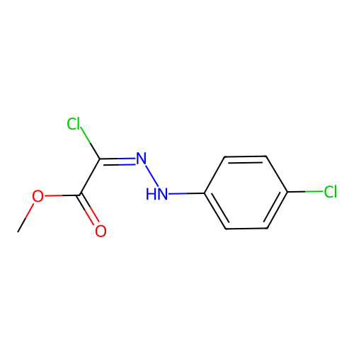 methyl (2E)-2-chloro-2-[(4-chlorophenyl)hydrazinylidene]acetate structure