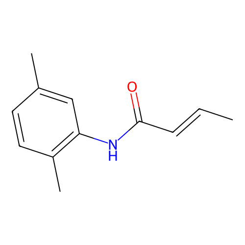 N-(2,5-dimethylphenyl)but-2-enamide structure