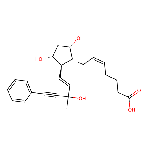 16,16,17,17-Tetradehydro-17-phenyl-18,19,20-trinor-pgf2-alpha methyl ester structure