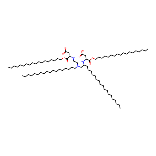 Tetraoctadecyl N,N'-(iminodiethylene)di(L-aspartate) structure