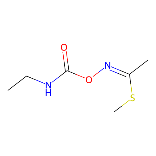 Ethanimidothioic acid, N-(((ethylamino)carbonyl)oxy)-, methyl ester structure