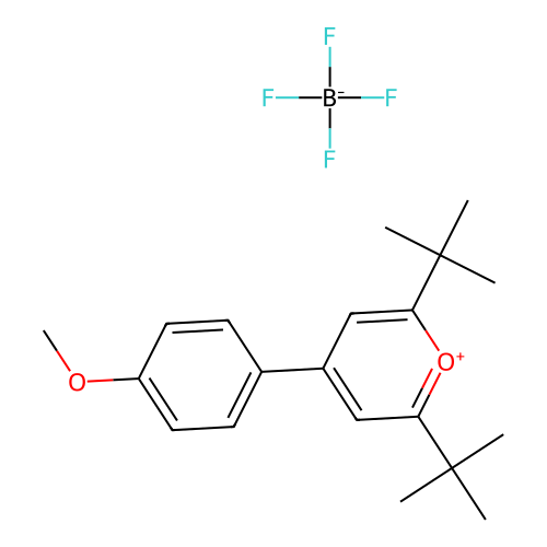 2,6-DI-Tert-butyl-4-(4-methoxy-phenyl)-pyranylium, tetrafluoro borate structure