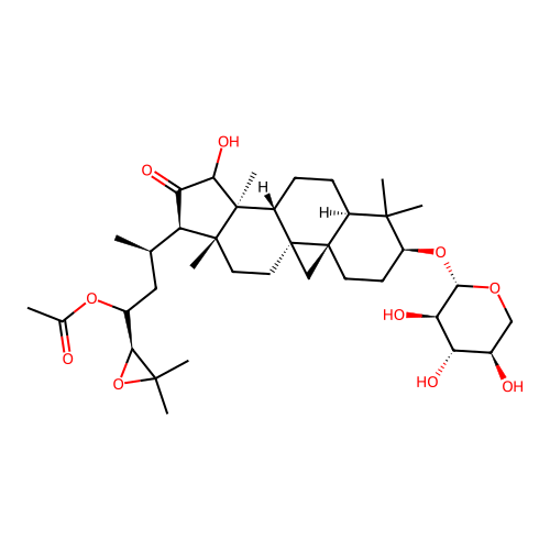 23-O-Acetylshengmanol 3-O-beta-D-xyloside structure