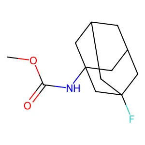 3-氟-1-金刚烷基甲基氨基甲酸酯 structure