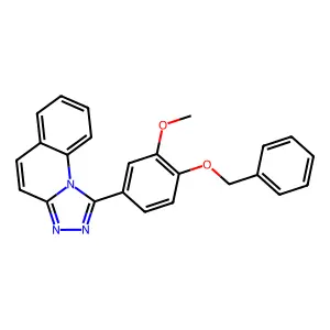 1-(3-Methoxy-4-phenylmethoxyphenyl)-[1,2,4]triazolo[4,3-a]quinoline structure