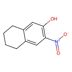 3-Nitro-5,6,7,8-tetrahydronaphthalen-2-ol structure
