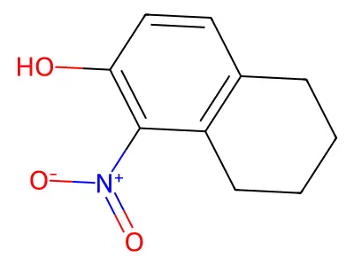 5,6,7,8-Tetrahydro-1-nitro-2-naphthalenol structure