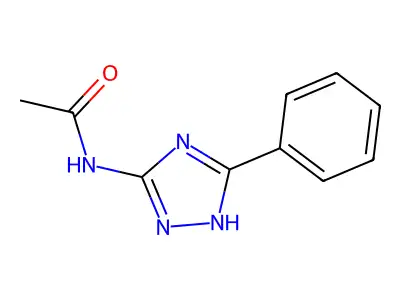 N-(5-phenyl-1H-1,2,4-triazol-3-yl)acetamide structure