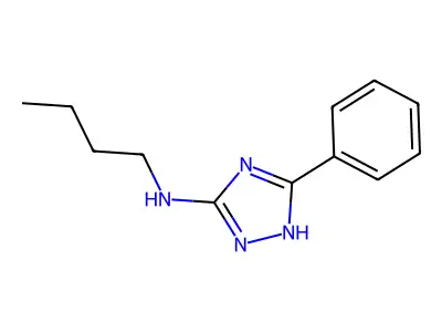 1H-1,2,4-Triazol-3-amine, N-butyl-5-phenyl- structure