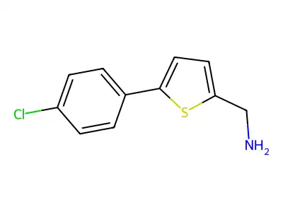 (5-(4-Chlorophenyl)thiophen-2-yl)methanamine structure