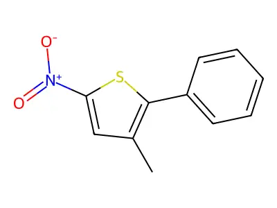 Thiophene, 3-methyl-5-nitro-2-phenyl- structure