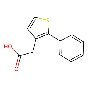 3-噻吩乙酸, 2-苯基- structure