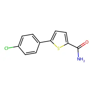 5-(4-Chlorophenyl)thiophene-2-carboxamide structure