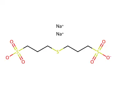 Disodium;3-(3-sulfonatopropylsulfanyl)propane-1-sulfonate structure