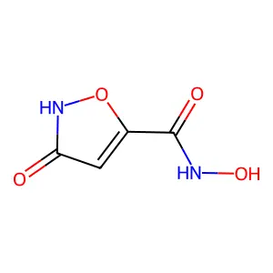 N-Hydroxy-3-oxo-2,3-dihydro-1,2-oxazole-5-carboxamide structure