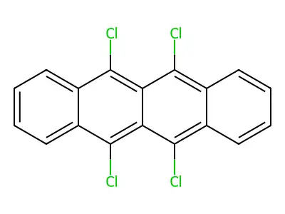 5,6,11,12-Tetrachlorotetracene structure