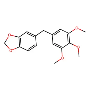 5-[(3,4,5-Trimethoxyphenyl)methyl]-1,3-benzodioxole structure