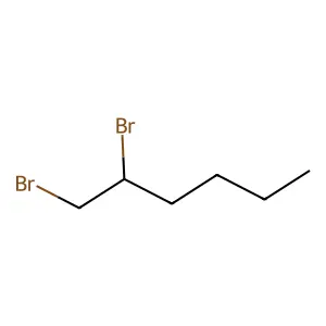 1,2-二溴己烷 structure