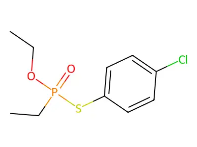 S-(4-Chlorophenyl) O-ethyl ethylphosphonothioate structure