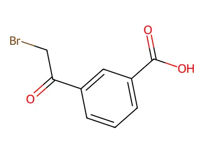 3-(Bromoacetyl)benzoic acid structure