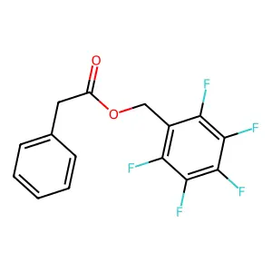 Benzeneacetic acid, (pentafluorophenyl)methyl ester structure