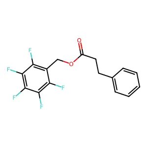 Benzenepropanoic acid, (pentafluorophenyl)methyl ester structure