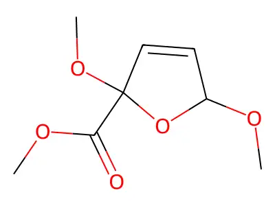 Methyl 2,5-dihydro-2,5-dimethoxy-2-furancarboxylate structure