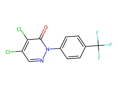 4,5-Dichloro-2-(4-(trifluoromethyl)phenyl)pyridazin-3(2H)-one structure