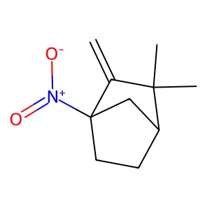 Bicyclo(2.2.1)heptane, 1-nitro-2-methylene-3,3-dimethyl- structure