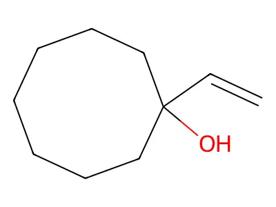 1-Vinylcyclooctanol structure