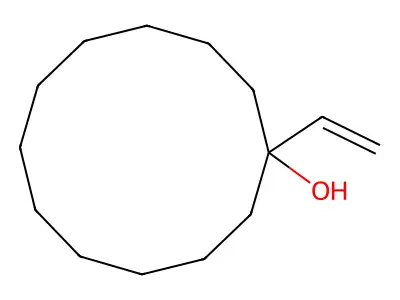 1-Vinylcyclododecanol structure
