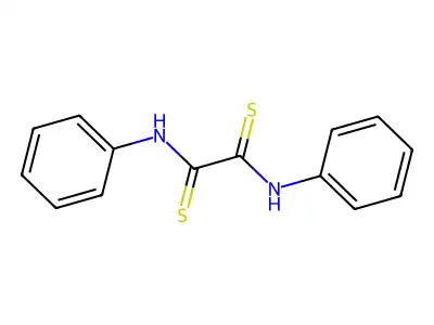 Ethanedithioamide, N,N'-diphenyl- structure