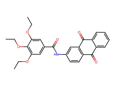 N-(9,10-dioxo-9,10-dihydroanthracen-2-yl)-3,4,5-triethoxybenzamide structure