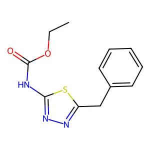 Ethyl (5-benzyl-1,3,4-thiadiazol-2-yl)carbamate structure