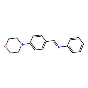 1-(4-morpholin-4-ylphenyl)-N-phenylmethanimine structure