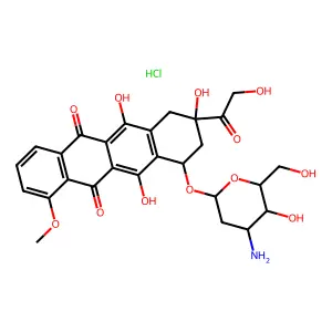 3',4'-Di-epi-Hydroxydoxorubicin hydrochloride structure