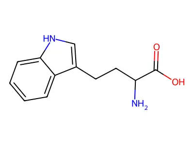 alpha-Amino-1H-indole-3-butanoic acid structure