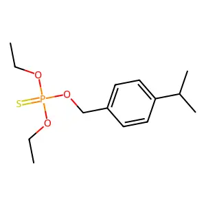 Diethoxy-[(4-propan-2-ylphenyl)methoxy]-sulfanylidene-lambda5-phosphane structure