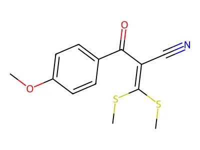 2-(4-Methoxybenzoyl)-3,3-di(methylthio)acrylonitrile structure