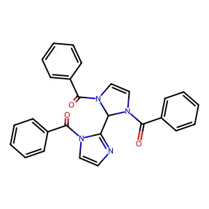 1H,1'H-[2,2'-Biimidazole]-1,1',3(2H)-triyltris(phenylmethanone) structure