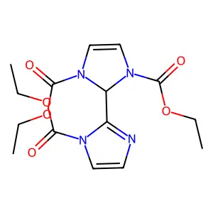 Triethyl 1H,1'H-[2,2'-biimidazole]-1,1',3(2H)-tricarboxylate structure