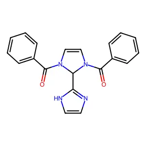 1H,1'H-2,2'-biimidazole-1,3(2H)-diylbis(phenylmethanone) structure