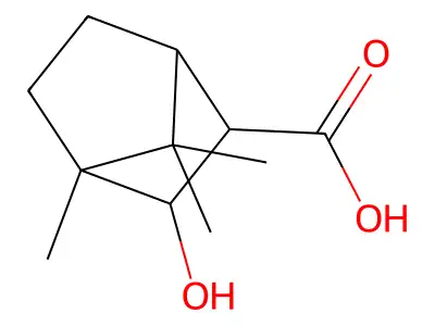 3-Hydroxy-4,7,7-trimethylbicyclo[2.2.1]heptane-2-carboxylic acid structure