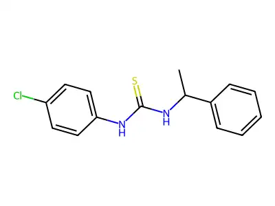 1-(4-Chlorophenyl)-3-(1-phenylethyl)thiourea structure