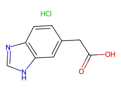 1H-Benzimidazole-5-acetic acid, monohydrochloride structure