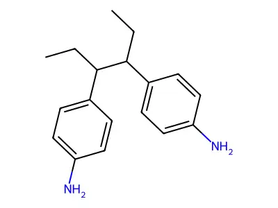 4-[4-(4-Aminophenyl)hexan-3-yl]aniline structure
