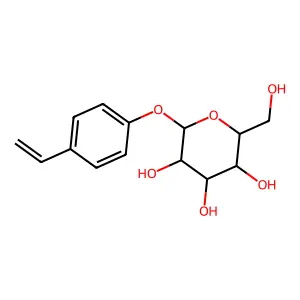 4-Ethenylphenyl beta-D-glucopyranoside structure