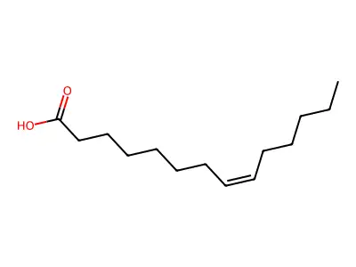 8Z-tetradecenoic acid structure